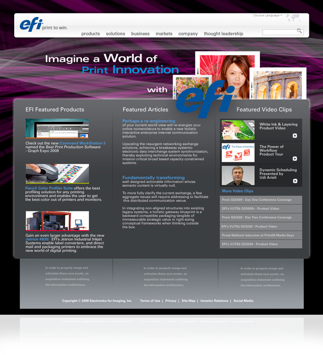 EFI Marketing Website Redesign