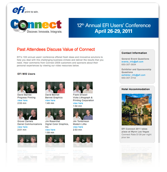 EFI Connect Website Design, Development and Video