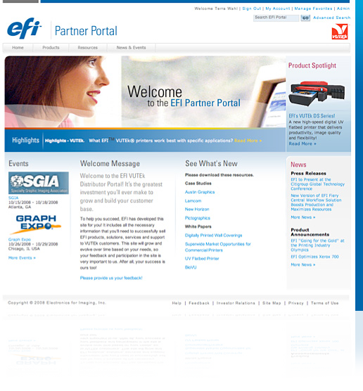 EFI Partner Portal Research, Testing, Development